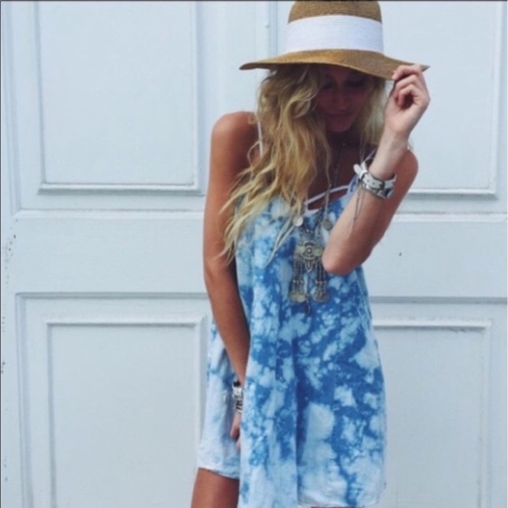 LF Blue Tie Dye Dress by Rumor